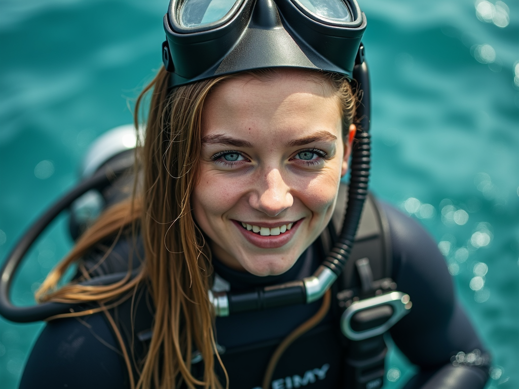 Emily Bean — a scuba diver 